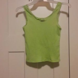 XS green tank top